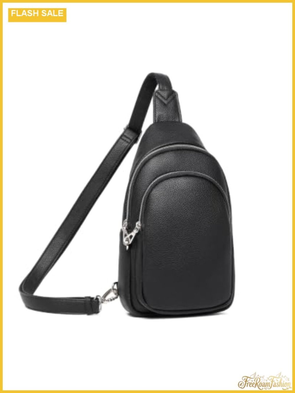 Anti Theft RFID Crossbody Sling Bag Slash Resistant Faux Leather